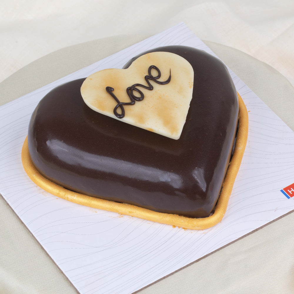 Valentine's Heart Chocolate Truffle Cake