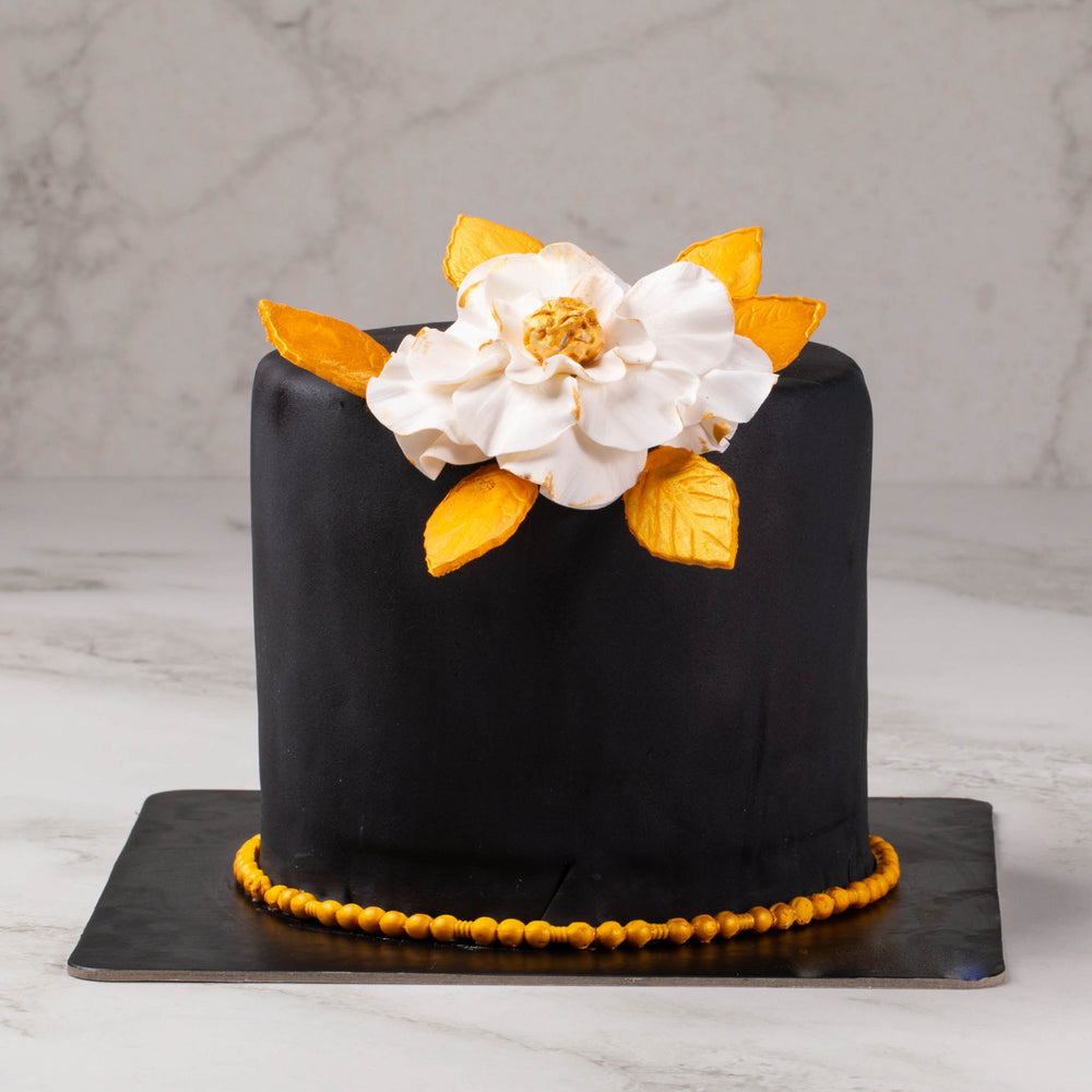Elegant Floral Theme Fondant Cake (Express Delivery in 24 Hours)
