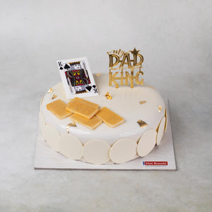 
                  
                    Load image into Gallery viewer, Father&amp;#39;s Day White Chocolate Strawberry Cake (Premium)
                  
                