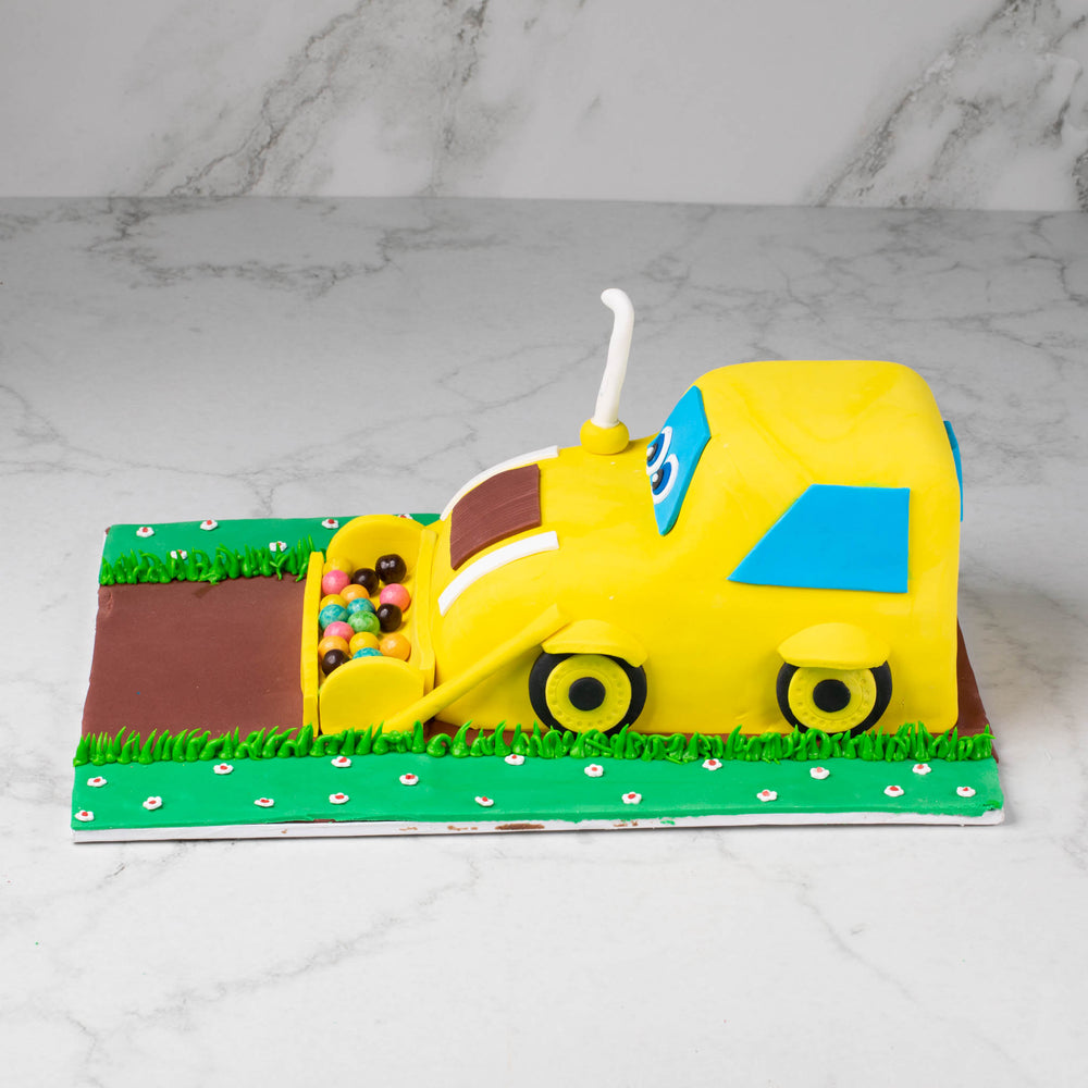 
                  
                    Load image into Gallery viewer, Kid&amp;#39;s Toy - Bulldozer Theme Fondant Cake (Delivery in 48 Hours Available)
                  
                