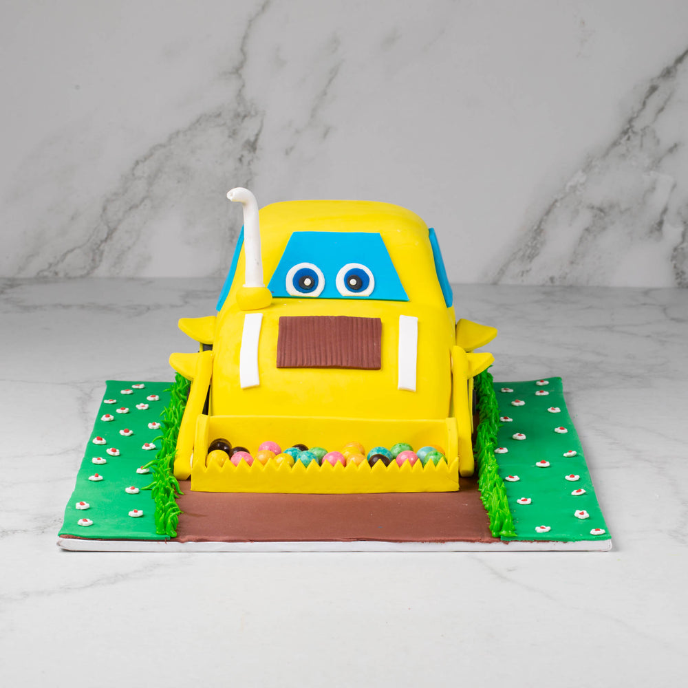 
                  
                    Load image into Gallery viewer, Kid&amp;#39;s Toy - Bulldozer Theme Fondant Cake (Delivery in 48 Hours Available)
                  
                