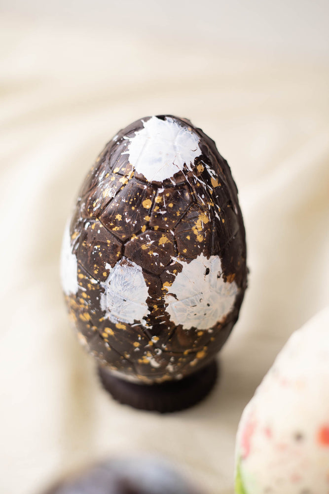 
                  
                    Load image into Gallery viewer, SMALL CHOCOLATE ASTER EGG (Almond Caramel Filling &amp;amp; Marshmallow)
                  
                