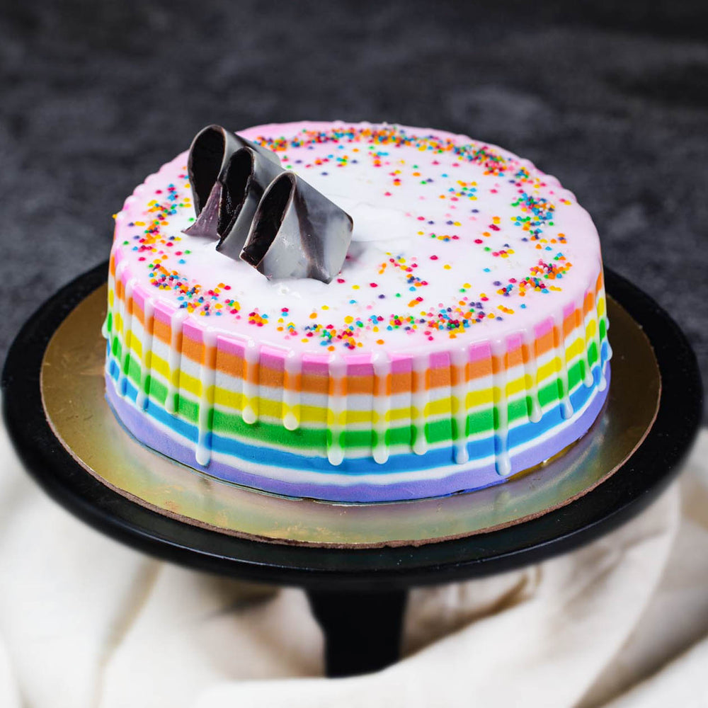 rainbow layer cake