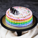 rainbow layer cake