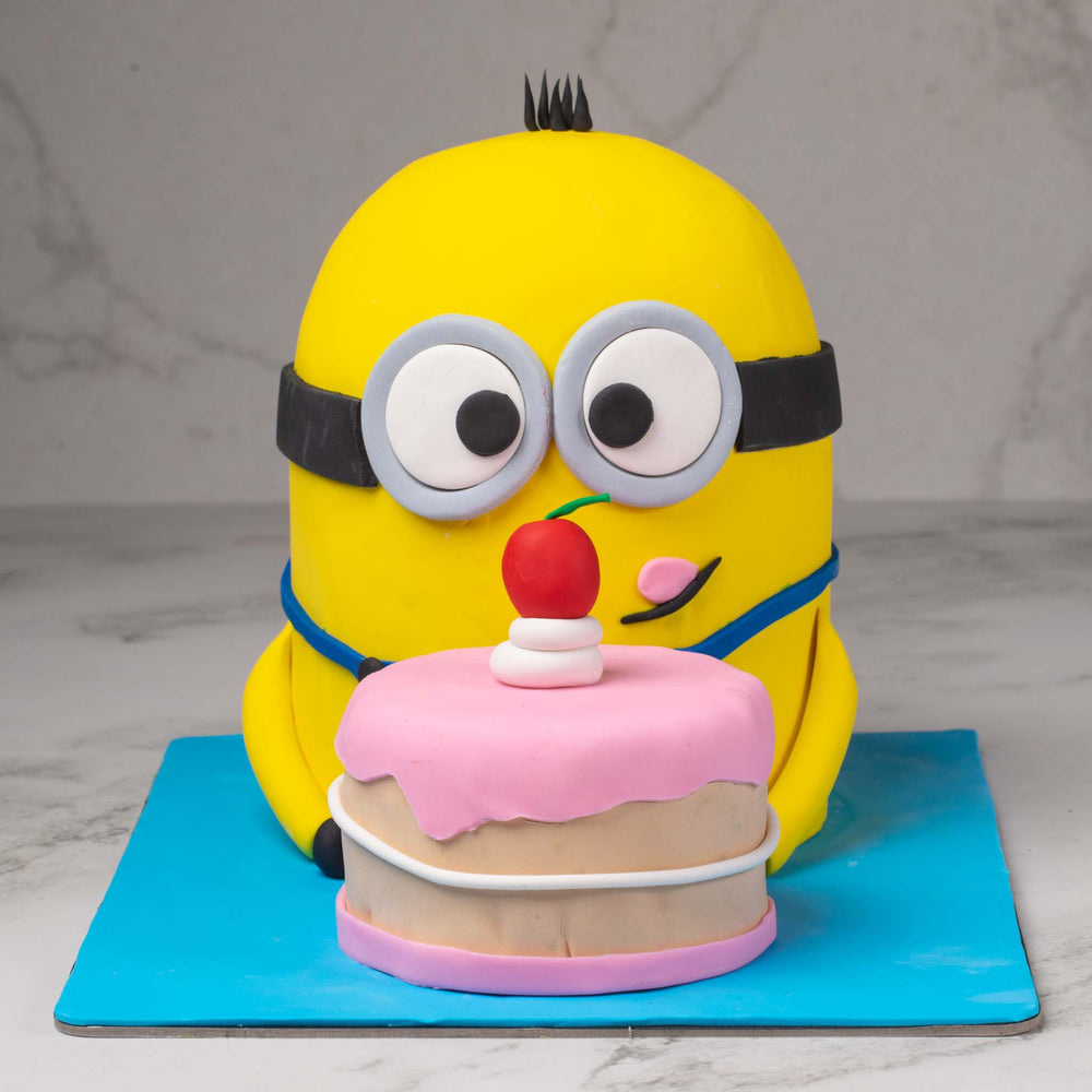 Minion Kids Fondant Cake (Delivery in 48 Hours Available)