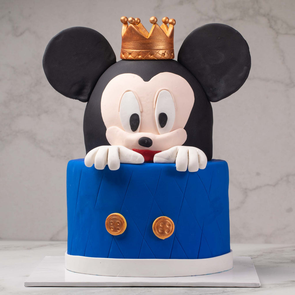 Mickey Mouse Fondant Cake (Delivery in 48 Hours Available)